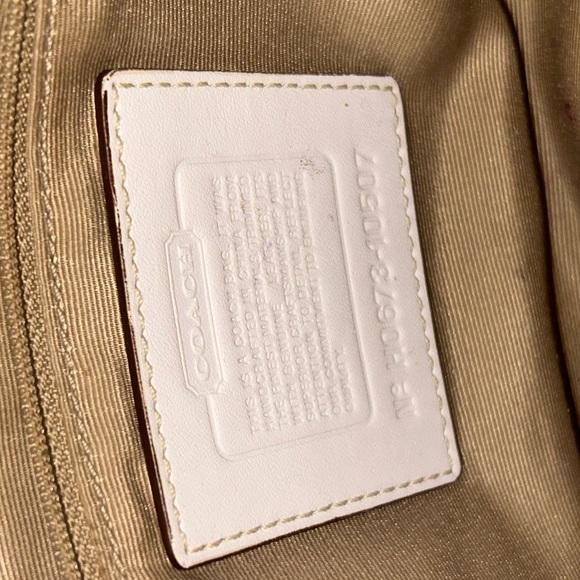 Tan and brown Coach purse - Picture 6 of 6
